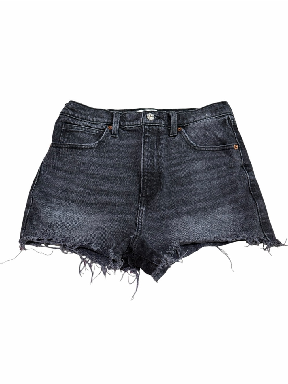 Abercrombie & Fitch Women's Ultra High-Rise Mom Shorts | Black | Size 28/6
